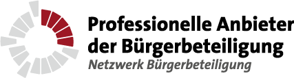 Professionelle Anbieter/innen der Bürgerbeteiligung (Logo)